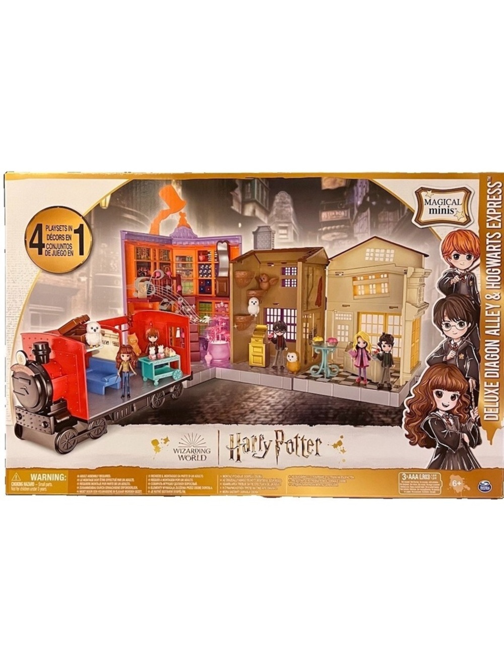 Wizarding World of Harry Potter Hogwarts Express and Diagon Alley Deluxe Set New
